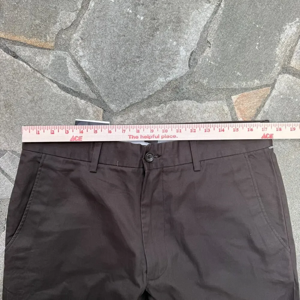 Banana Republic Bootcut Pants Mens 34x32 Dark Brown Chinos Everyday Low Waist